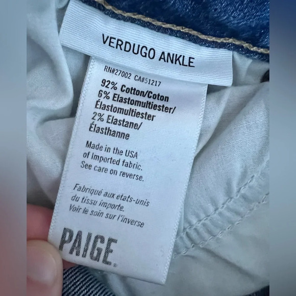 PAIGE Verdugo Ankle Skinny Jeans - Size 28 - Picture 8 of 12